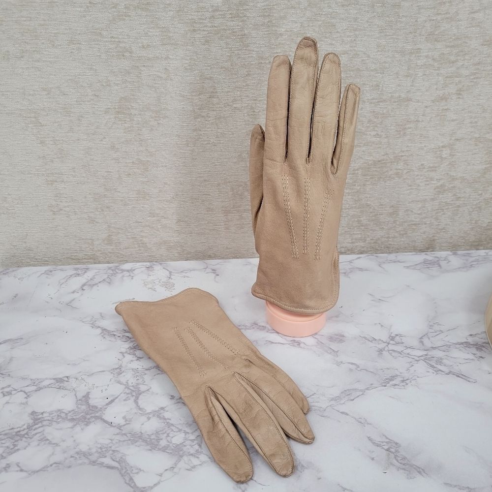 The Deerskin Trading Post Genuine Deerskin Ladies Vintage Leather Gloves
